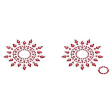 Пэстис из кристаллов (украшение на грудь), красные Petits Joujoux Gloria Set of 2 Red