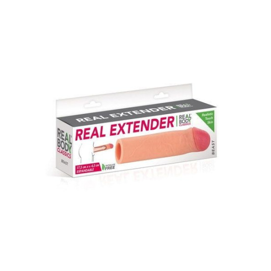 Real Body Real Extender BEAST - насадка на член із прочиненою голівкою
