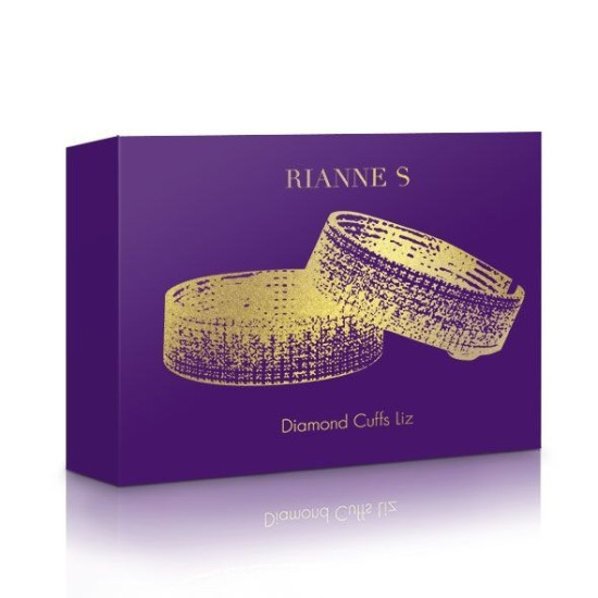 Лакшери наручники-браслеты с кристаллами, в подарочной упаковке Rianne S Diamond Cuffs