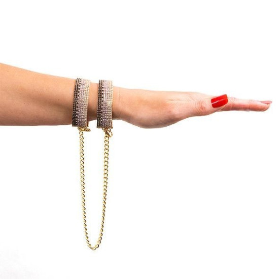 Лакшери наручники-браслеты с кристаллами, в подарочной упаковке Rianne S Diamond Cuffs