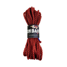 Мотузка для еротичного зв'язування, джутова, червона Feral Feelings Shibari Rope Red, 8 м