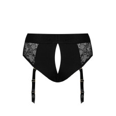 Мереживні труси для страпона з підв'язками для панчіх Strap-On-Me Diva Harness, L