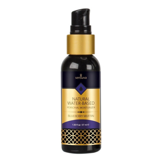 Оральна змазка зі смаком чорничного мафіна на водній основі Sensuva Natural Water-Based Blueberry Muffin, 57 ml