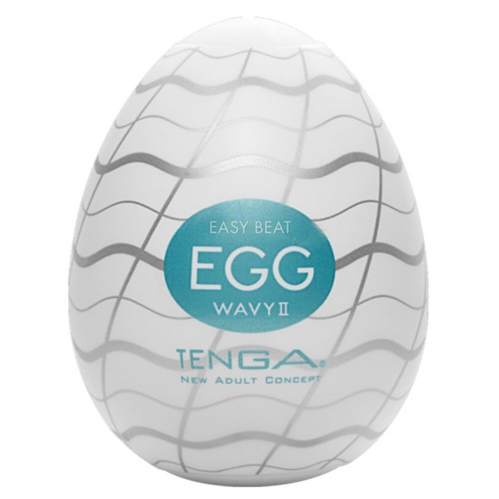 Мастурбатор-яйце з подвійним хвилястим рельєфом Tenga Egg Wavy II