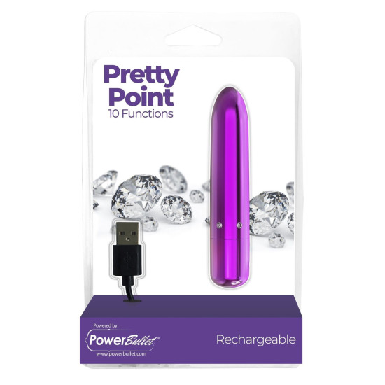 Вібропуля, фіолетова PowerBullet Pretty Point Rechargeable Purple
