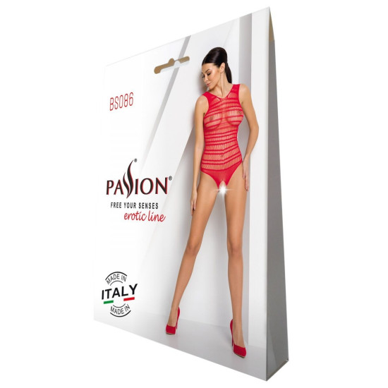 Эротический бодистокинг, красный Passion BS086 Red