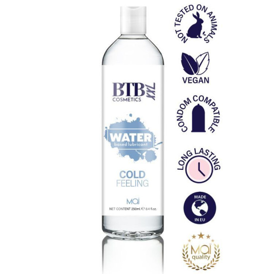 Охлаждающая интимная смазка на водной основе BTB Cold Feeling, 250 ml