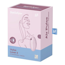 Вакуумний стимулятор з вібрацією, рожевий Satisfyer Vulva Lover 3 Pink