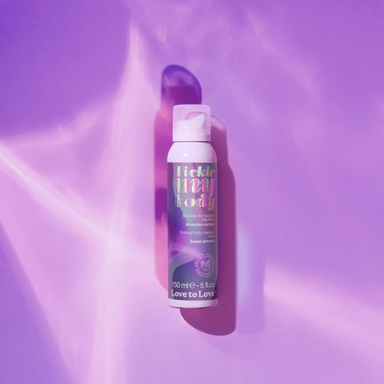 Массажная пена, сладкий миндаль Love To Love Tickle my body Sweet almonds, 150 ml (срок 03.2027)