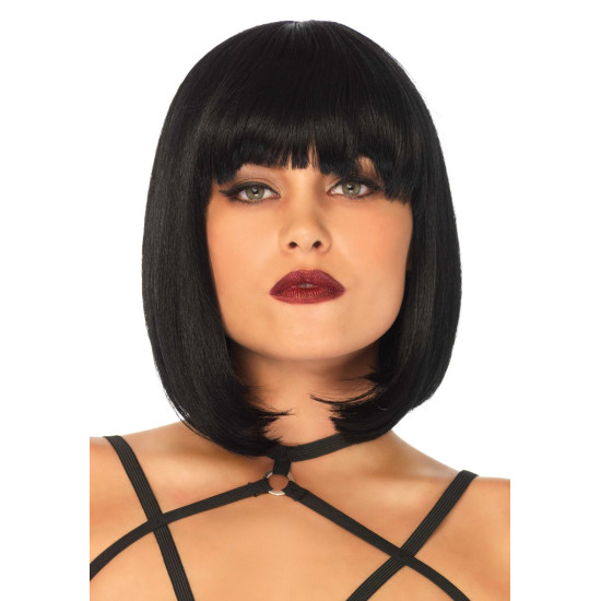 Коротка перука каре з чубчиком, чорна Leg Avenue Short Natural Bob Wig Black