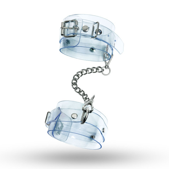 Прозрачные БДСМ наручники из ПВХ Feral Feelings Hand Restraints Transparent