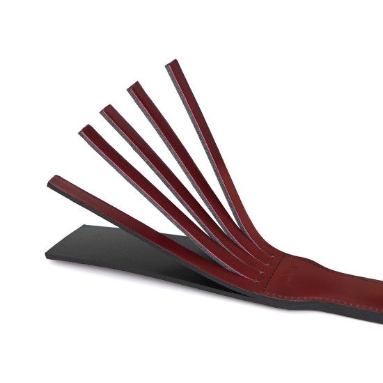 Двусторонний паддл из натуральной кожи, красный Liebe Seele Wine Red Spanking Paddle