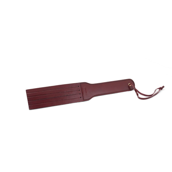 Двусторонний паддл из натуральной кожи, красный Liebe Seele Wine Red Spanking Paddle