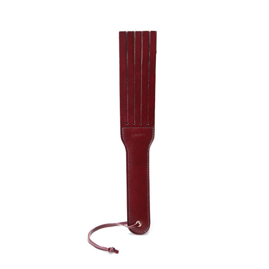 Двусторонний паддл из натуральной кожи, красный Liebe Seele Wine Red Spanking Paddle