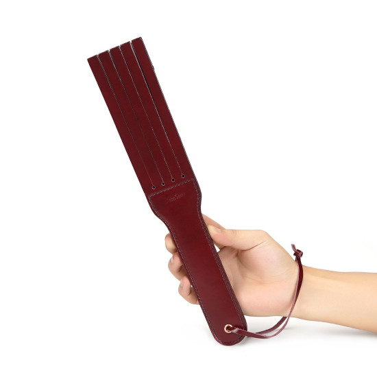 Двусторонний паддл из натуральной кожи, красный Liebe Seele Wine Red Spanking Paddle