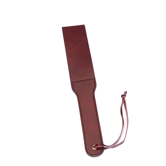 Двусторонний паддл из натуральной кожи, красный Liebe Seele Wine Red Spanking Paddle