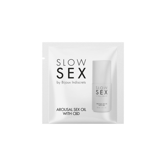 Пробник возбуждающего масла с CBD Bijoux Indiscrets Sachette Arousal Sex Oil With CBD, 2 ml