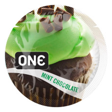 Презерватив зі смаком м'ятного шоколаду ONE FlavorWaves Mint Chocolate, 1 шт.