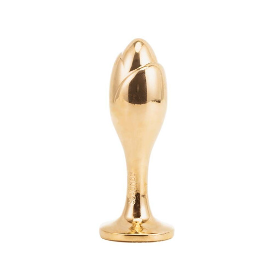 Анальна пробка з білим лисячим хвостом, форма троянди Lockink Sevanda White Fox-Tail Anal Rose-Shape Plug