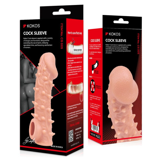 Насадка на член Kokos Cock Sleeve CS 005, M