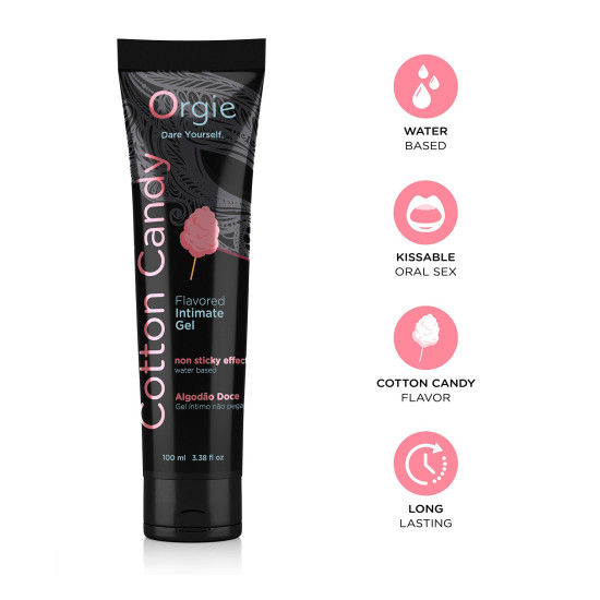Лубрикант на водній основі зі смаком солодкої вати Orgie Lube Tube Cotton Candy, 100 ml