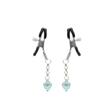 Затискачі для сосків, що світяться в темряві, блакитні Liebe Seele Glow-in-dark Nipple Clamps Light Blue