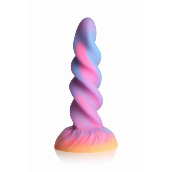 Фэнтезийный фаллоимитатор, светящийся в темноте Creature Cocks Glow-in-the-Dark Unicorn Dildo