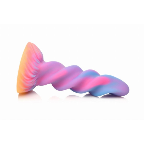 Фэнтезийный фаллоимитатор, светящийся в темноте Creature Cocks Glow-in-the-Dark Unicorn Dildo