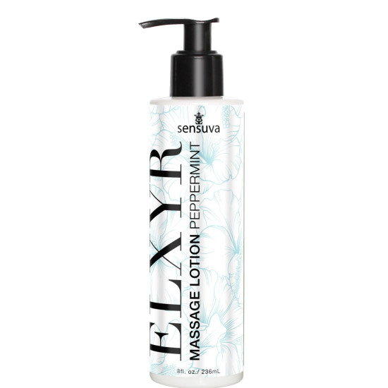Лосьон для массажа ног и ступней с мятным ароматом Sensuva ELXYR Massage Lotion Peppermint, 236 ml