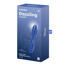 Двосторонній скляний ділдо Satisfyer Dazzling Crystal 2 Blue