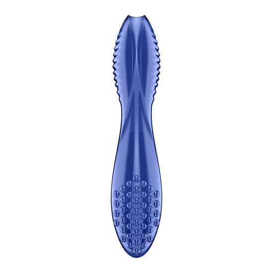 Двусторонний стеклянный дилдо Satisfyer Dazzling Crystal 2 Blue