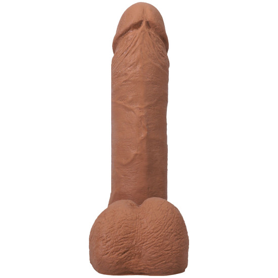 Фаллоимитатор с мошонкой, длина 15.2 см, карамельный Doc Johnson The Realistic Cock ULTRASKYN - 6 Inch with Balls Caramel
