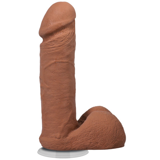 Фаллоимитатор с мошонкой, длина 15.2 см, карамельный Doc Johnson The Realistic Cock ULTRASKYN - 6 Inch with Balls Caramel