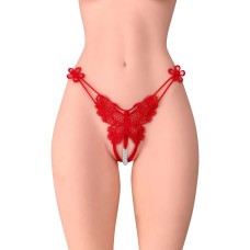 Трусики з перлинами, червоні Fashion Secret Natasha Red