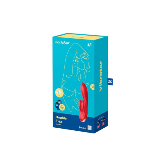 Вибратор-кролик, красный Satisfyer Double Flex Red