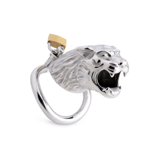 Клетка для члена с замком Master Series Tiger King Cock Cage With Lock (мятая упаковка)