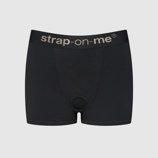 Шорты с фиксацией дилдо, черные Strap-On-Me Harness Lingerie Allure, размер XS