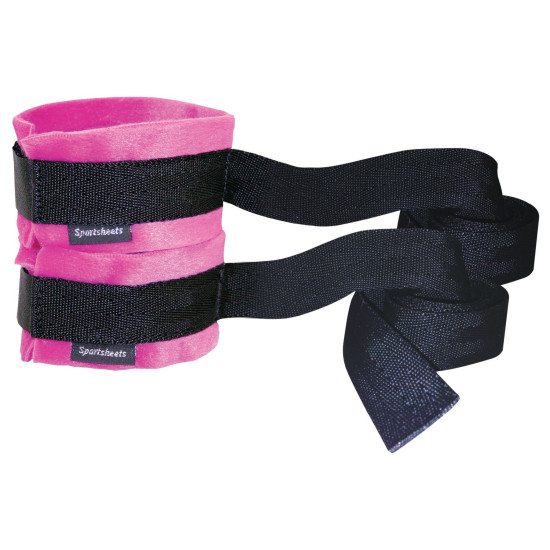 Тканевые наручники для секса, розовые Sportsheets Kinky Pinky Cuffs