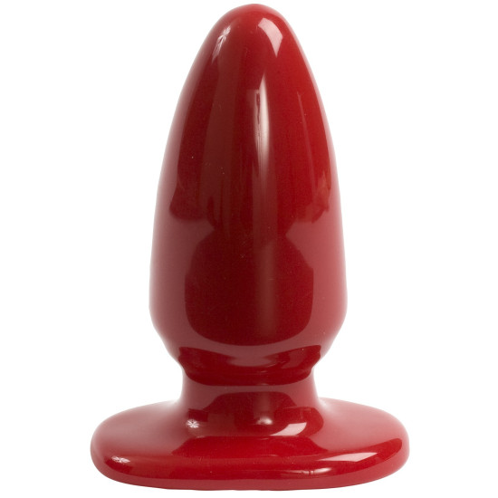 Анальная пробка-втулка красного цвета, макс. диаметр 5,5 см Doc Johnson Red Boy Large 5 Inch