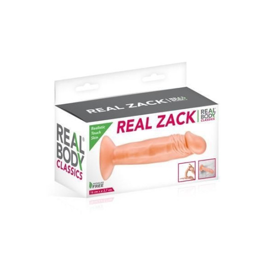 Реалістичний фалоімітатор на присосці, довжина 16 см, діаметр 3,7 см Real Body Real Zack