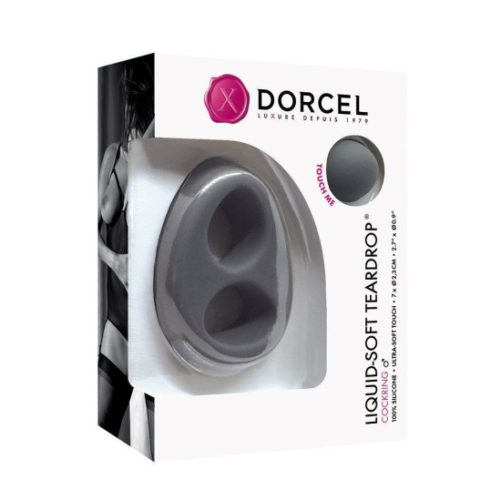 Ерекційне кільце для члена і мошонки, soft-touch силікон Dorcel Liquid-Soft Teardrop Liquid-Soft Teardrop