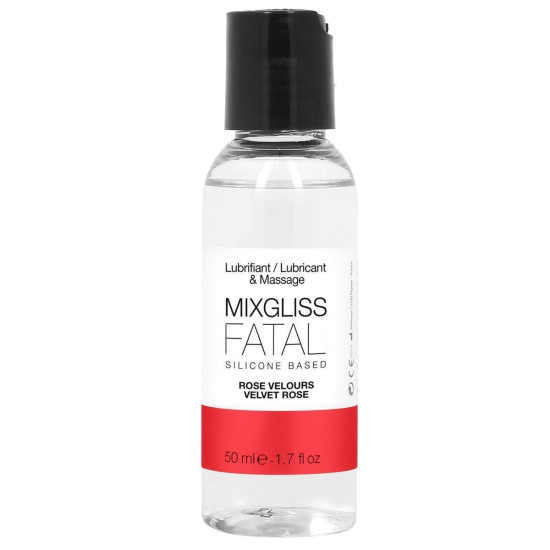 Лубрикант с ароматом бархатной розы на силиконовой основе MixGliss Fatal Velvet Rose, 50 ml