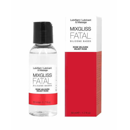 Лубрикант с ароматом бархатной розы на силиконовой основе MixGliss Fatal Velvet Rose, 50 ml