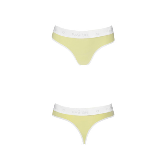 Спортивные трусики-стринги, жёлтые Passion PS007 Panties Yellow, S
