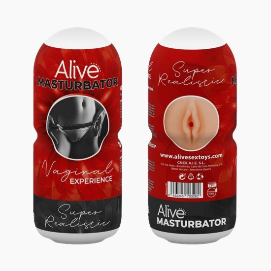 Недорогой мастурбатор-вагина Alive Vaginal Experience Red