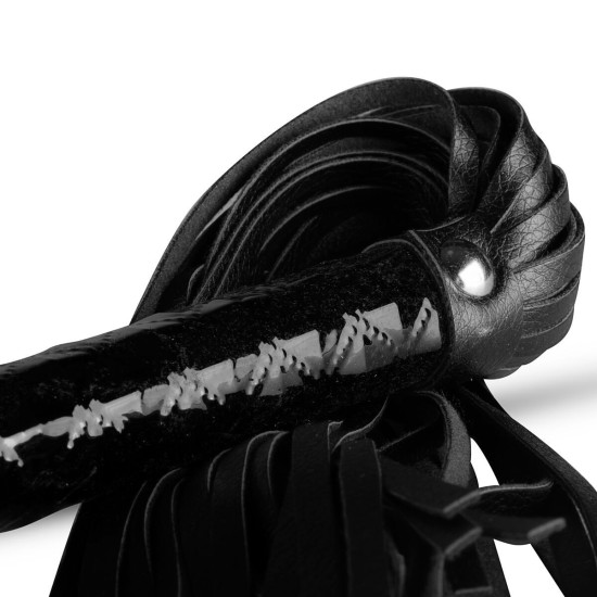 Флоггер из экокожи, черный Whipped Beat It Flogger Black