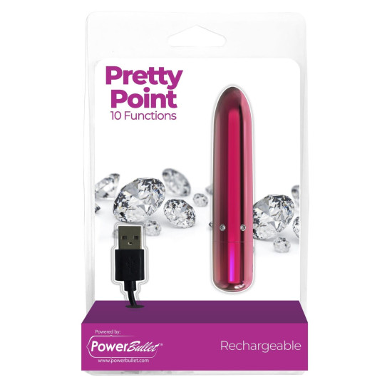 Вібропуля, рожева PowerBullet Pretty Point Rechargeable Pink