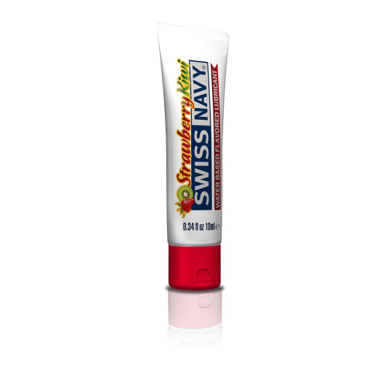 Съедобный лубрикант со вкусом киви и клубники на водной основе Swiss Navy Strawberry Kiwi, 10 ml