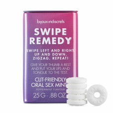 Розпродаж! М'ятні цукерки Bijoux Indiscrets Swipe Remedy - clitherapy oral sex mints, термін 31.08.23