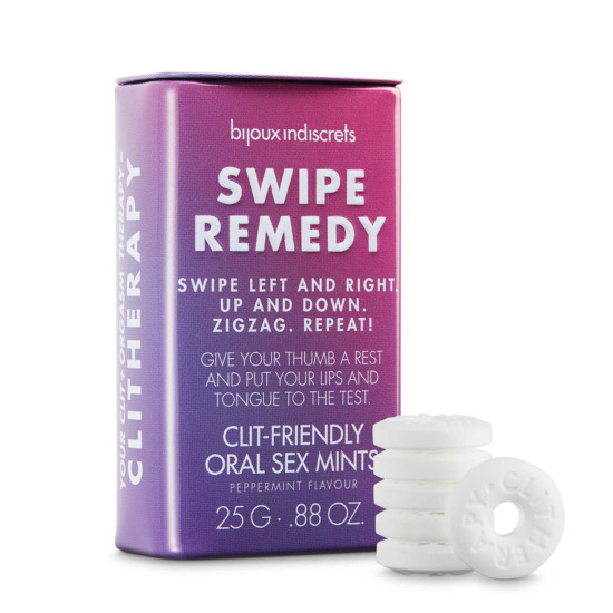Мятные конфеты для минета и орального секса Bijoux Indiscrets Swipe Remedy